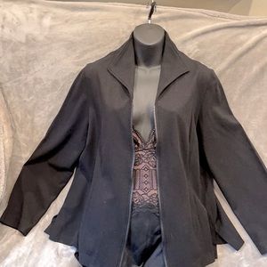 SOLD!!!J’Envie New York - Black Bolero Jacket. Heavy Knit with Stretch.
